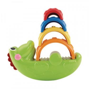Развивающая игрушка Fisher-Price Веселый крокодил Складывай и качай Фото 1