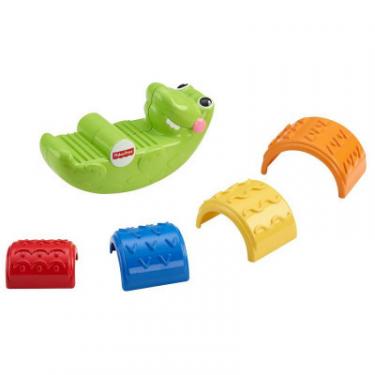 Развивающая игрушка Fisher-Price Веселый крокодил Складывай и качай Фото 3