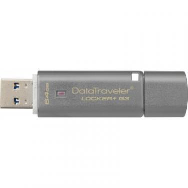 USB флеш накопитель Kingston 64Gb DataTraveler Locker+ G3 USB 3.0 Фото 2