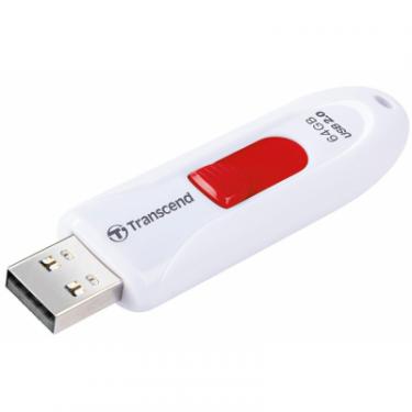 USB флеш накопитель Transcend 64Gb JetFlash 590 White USB 2.0 Фото 3