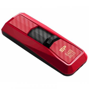 USB флеш накопитель Silicon Power 64Gb Blaze B50 Red USB 3.0 Фото 2
