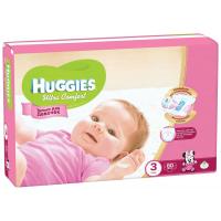Подгузники Huggies Ultra Comfort для девочек 3 (5-9кг) 80 шт Фото