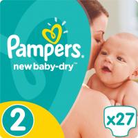 Подгузники Pampers New Baby-Dry Mini Размер 2 (3-6 кг), 27 шт Фото