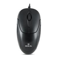 Мышка REAL-EL RM-212, USB, black Фото 2