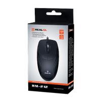 Мышка REAL-EL RM-212, USB, black Фото 3
