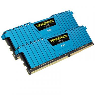 Модуль памяти для компьютера Corsair DDR4 16GB (2x8GB) 3000 MHz Vengeance LPX Blue Фото 2