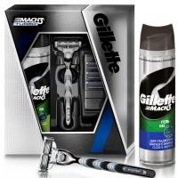 Набор для бритья Gillette Бритва Mach 3 Sensitive + Гель Defense Soothing 20 Фото