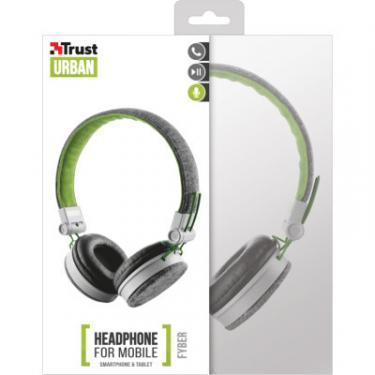 Наушники Trust Urban Revolt Fyber headphone grey/green Фото 6