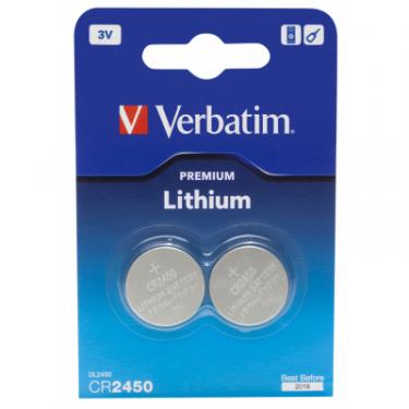 Батарейка Verbatim CR 2450 Lithium 3V * 2 Фото