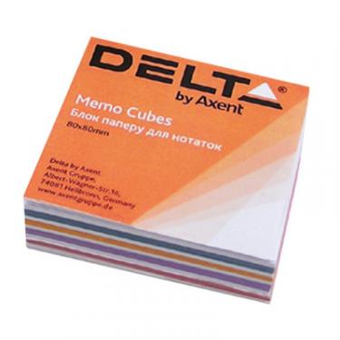 Бумага для заметок Delta by Axent "MIX" 80Х80Х20мм, glued Фото