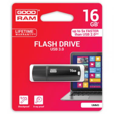 USB флеш накопитель Goodram 16GB UMM3 Mimic Black USB 3.0 Фото 4
