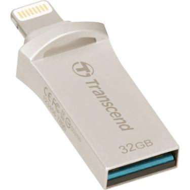 USB флеш накопитель Transcend 32GB JetDrive Go 500 Silver USB 3.1/Lightning Фото 3
