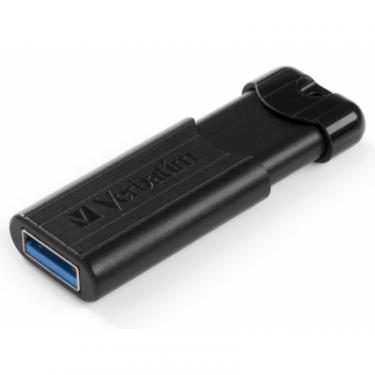 USB флеш накопитель Verbatim 64GB PinStripe Black USB 3.0 Фото 2