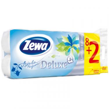 Туалетная бумага Zewa Deluxe 3-слойная Цветы Белый 10 шт Фото