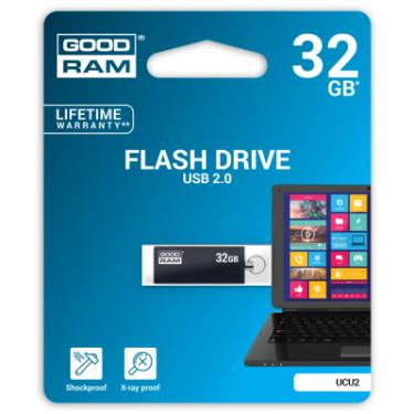USB флеш накопитель Goodram 32GB Cube Black USB 2.0 Фото 2