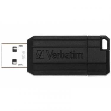 USB флеш накопитель Verbatim 64GB Store 'n' Go PinStripe Black USB 2.0 Фото 1