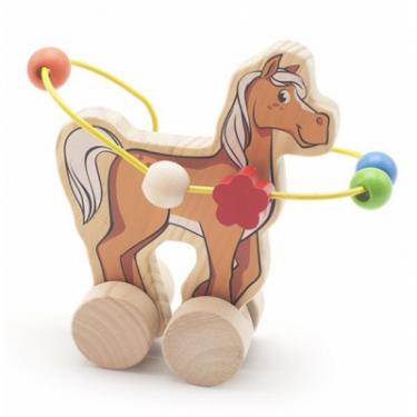 Развивающая игрушка Мир деревянных игрушек Лабиринт-каталка Лошадь Фото