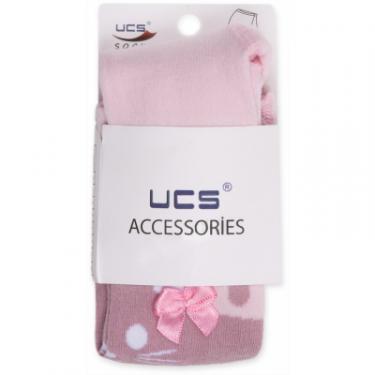 Колготки UCS Socks для девочек праздничные с бантиком розовые Фото 3