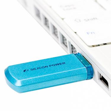 USB флеш накопитель Silicon Power 64GB Helios 101 Blue USB 2.0 Фото 4