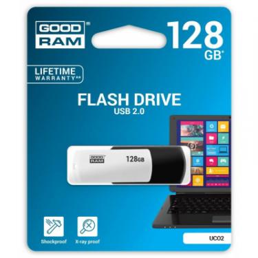 USB флеш накопитель Goodram 128GB UCO2 Colour Black&White USB 2.0 Фото 2