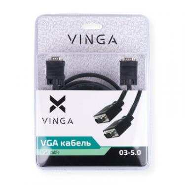 Кабель мультимедийный Vinga VGA 5.0m Фото 3