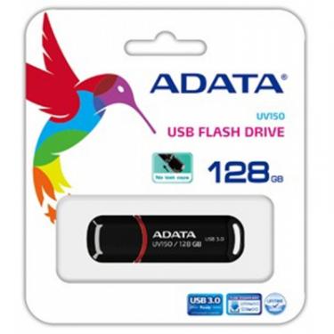 USB флеш накопитель ADATA 128GB UV150 Black USB 3.0 Фото 5
