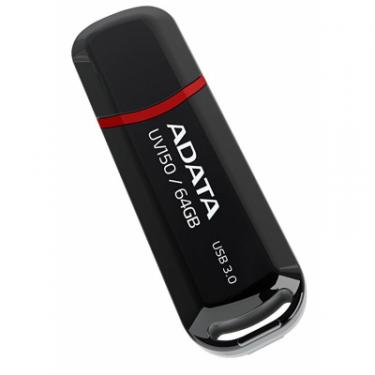 USB флеш накопитель ADATA 64GB UV150 Black USB 3.0 Фото 1