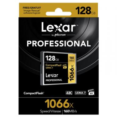Карта памяти Lexar 128GB Compact Flash 1066X Professional Фото 1