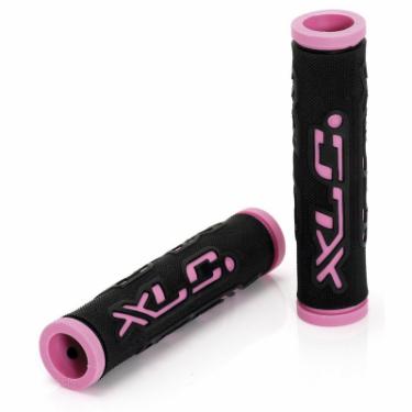 Грипсы XLC GR-G07 'Dual Colour', черно-розовые, 125мм Фото
