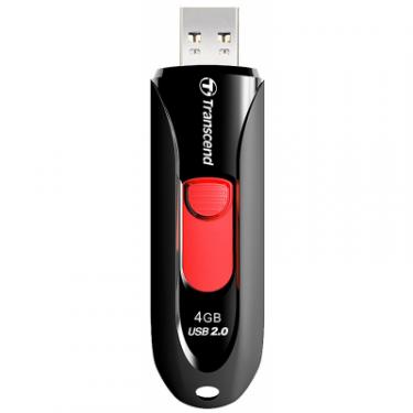 USB флеш накопитель Transcend 4GB JetFlash 590 Black USB 2.0 Фото 1