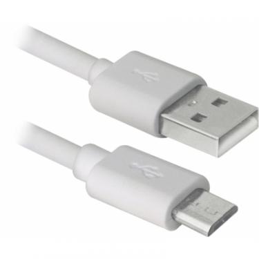 Дата кабель Defender USB08-10BH USB - Micro USB, white, 3m Фото