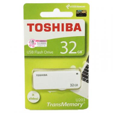 USB флеш накопитель Toshiba 32GB U203 White USB 2.0 Фото 2