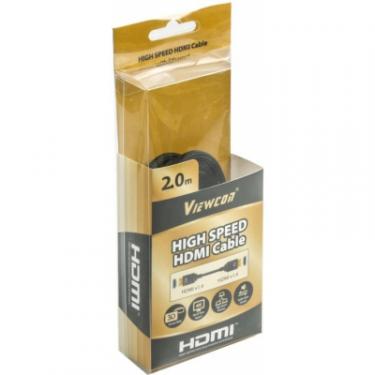 Кабель мультимедийный Viewcon HDMI to HDMI 2.0m Фото 1