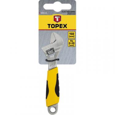 Ключ Topex разводной 200 мм диапазон 0-24 мм Фото 1