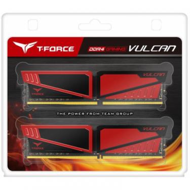 Модуль памяти для компьютера Team DDR4 16GB (2x8GB) 3200 MHz T-Force Vulcan Red Фото 2