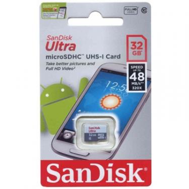 Карта памяти SanDisk 32GB Miсro-SDHC Class 10 UHS-I Ultra Фото 2