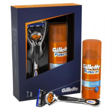 Набор для бритья Gillette станок Fusion и гель для бритья бритья Hydra gel Фото