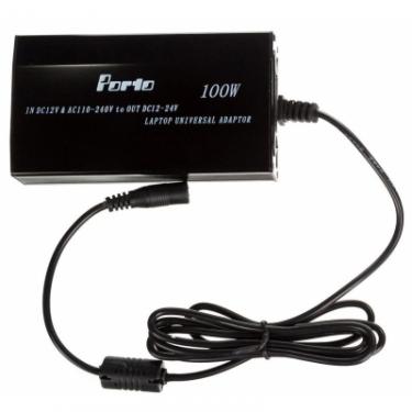 Блок питания к ноутбуку Porto 100W, DC 15-24V (рег), 5A max, + USB 5V,1A, + авто Фото 2