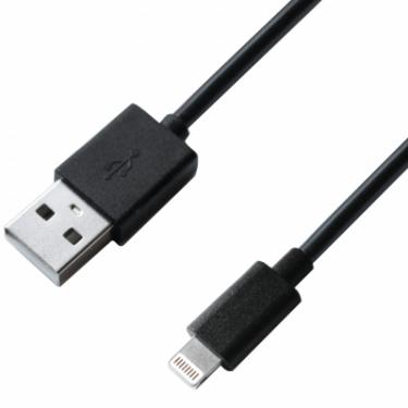 Дата кабель Grand-X USB 2.0 AM to Lightning 1.0m Cu, 2.1А, Black Фото