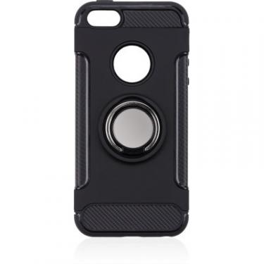 Чехол для мобильного телефона Laudtec для iPhone 5/SE Ring stand (black) Фото 7