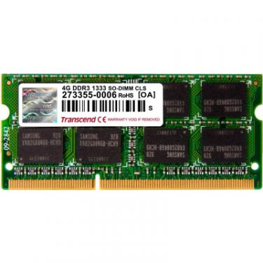 Модуль памяти для ноутбука Transcend SoDIMM DDR3 4GB 1333 MHz Фото