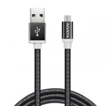 Дата кабель ADATA USB 2.0 AM to Micro 5P 1.0m Black Фото