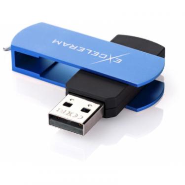 USB флеш накопитель eXceleram 64GB P2 Series Blue/Black USB 2.0 Фото 1