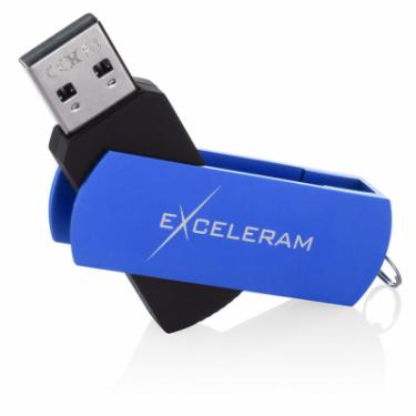 USB флеш накопитель eXceleram 64GB P2 Series Blue/Black USB 2.0 Фото 2
