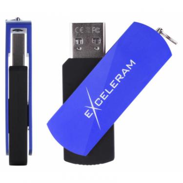 USB флеш накопитель eXceleram 64GB P2 Series Blue/Black USB 2.0 Фото 3