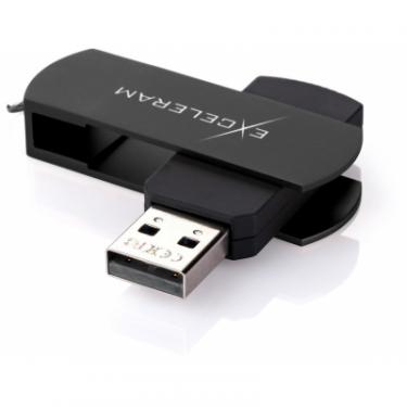 USB флеш накопитель eXceleram 16GB P2 Series Black/Black USB 2.0 Фото 1