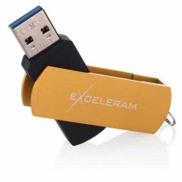 USB флеш накопитель eXceleram 32GB P2 Series Gold/Black USB 3.1 Gen 1 Фото 2