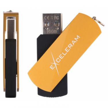 USB флеш накопитель eXceleram 32GB P2 Series Gold/Black USB 3.1 Gen 1 Фото 3
