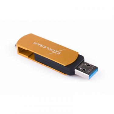 USB флеш накопитель eXceleram 32GB P2 Series Gold/Black USB 3.1 Gen 1 Фото 4