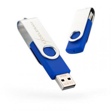 USB флеш накопитель eXceleram 16GB P1 Series Silver/Blue USB 2.0 Фото